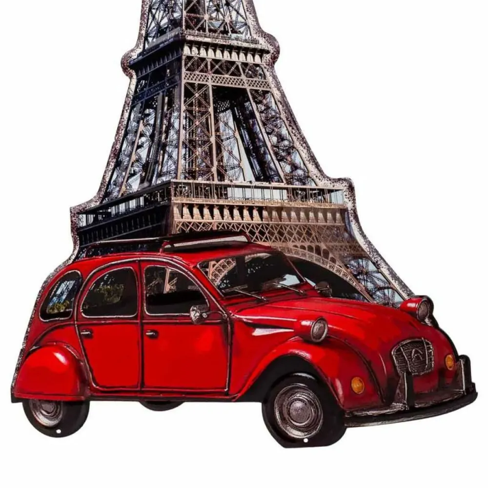 Placca da Parete Alexandra House Living Ferro Torre Eiffel 80 x 1 x 43 cm per Incasso Muro