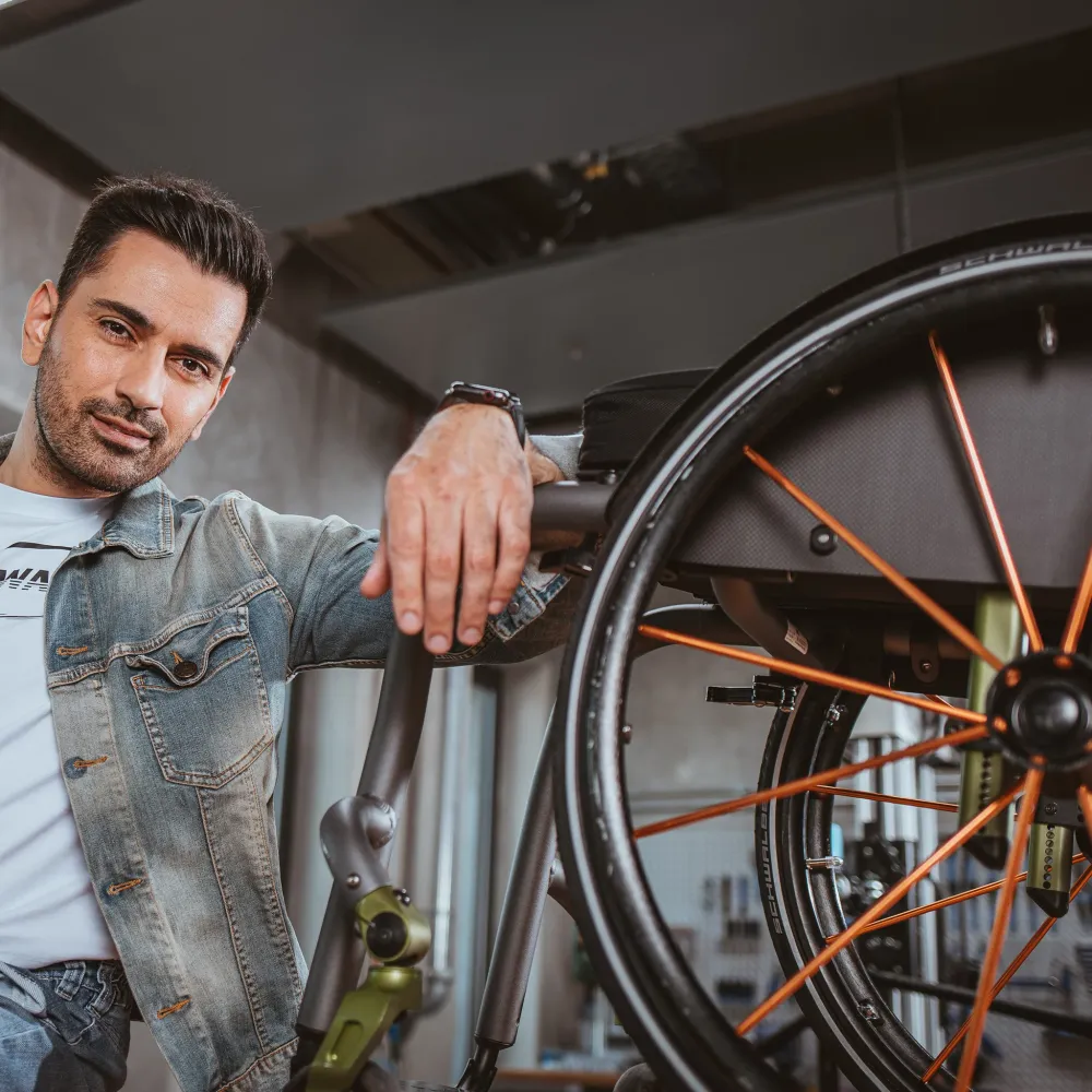 Copertone Schwalbe Marathon Plus Black'n' Roll 24" per sedia rotelle