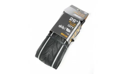 Pneumatico city 26 x 1.50 slick con bande riflettenti