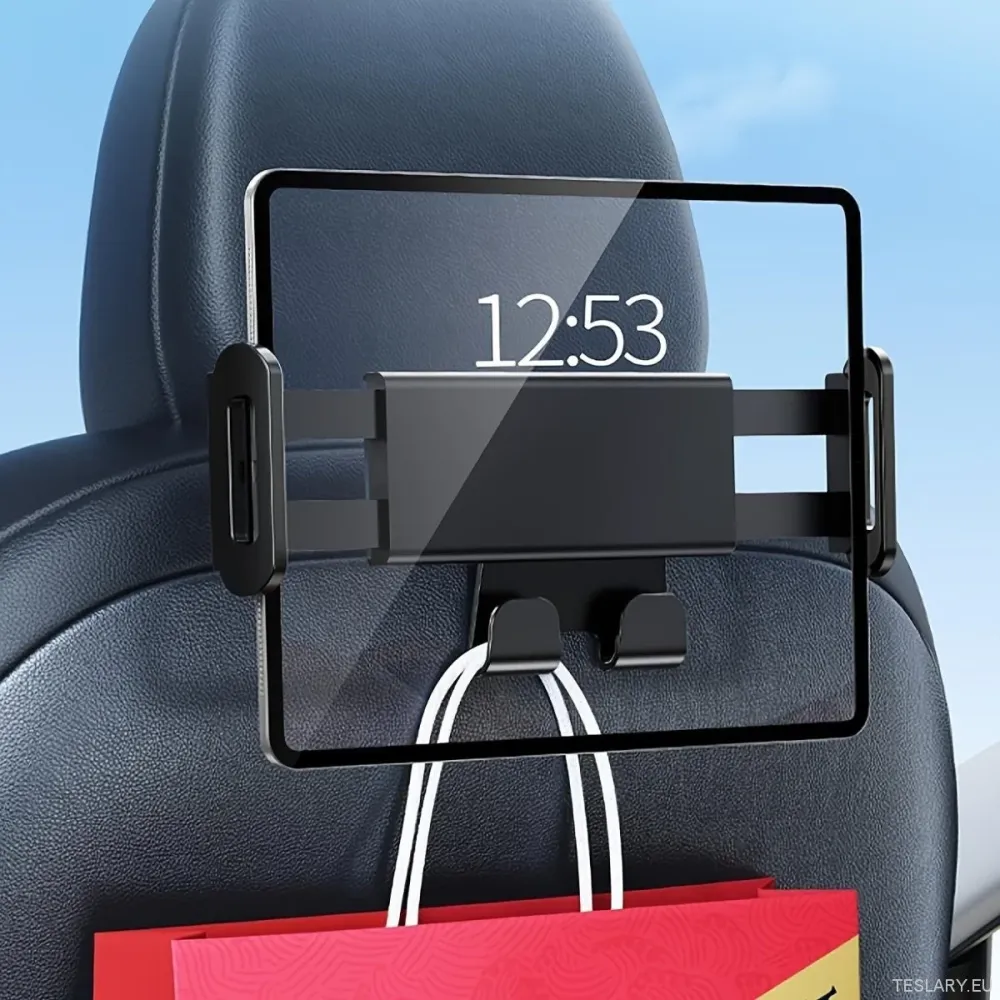 Gancio poggiatesta con tablet e supporto del telefono compatibile con Tesla Model 3, Modello 3+ Highland Model Y & Modello...