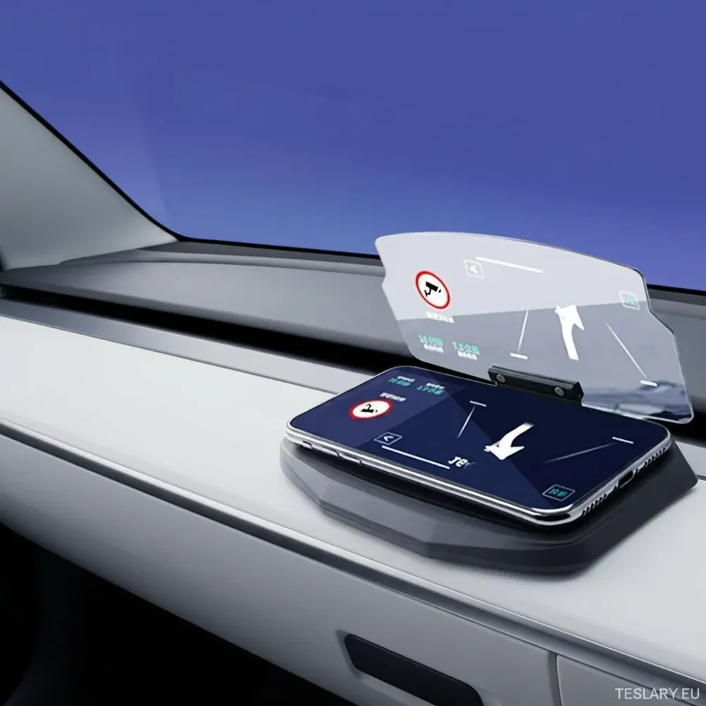 Proiettore di visualizzazione per la testa di auto con un design pieghevole e ideale per la navigazione