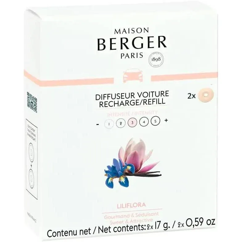 MAISON BERGER Ricariche Per Diffusore Auto 2 Pz Liliflora - 7608