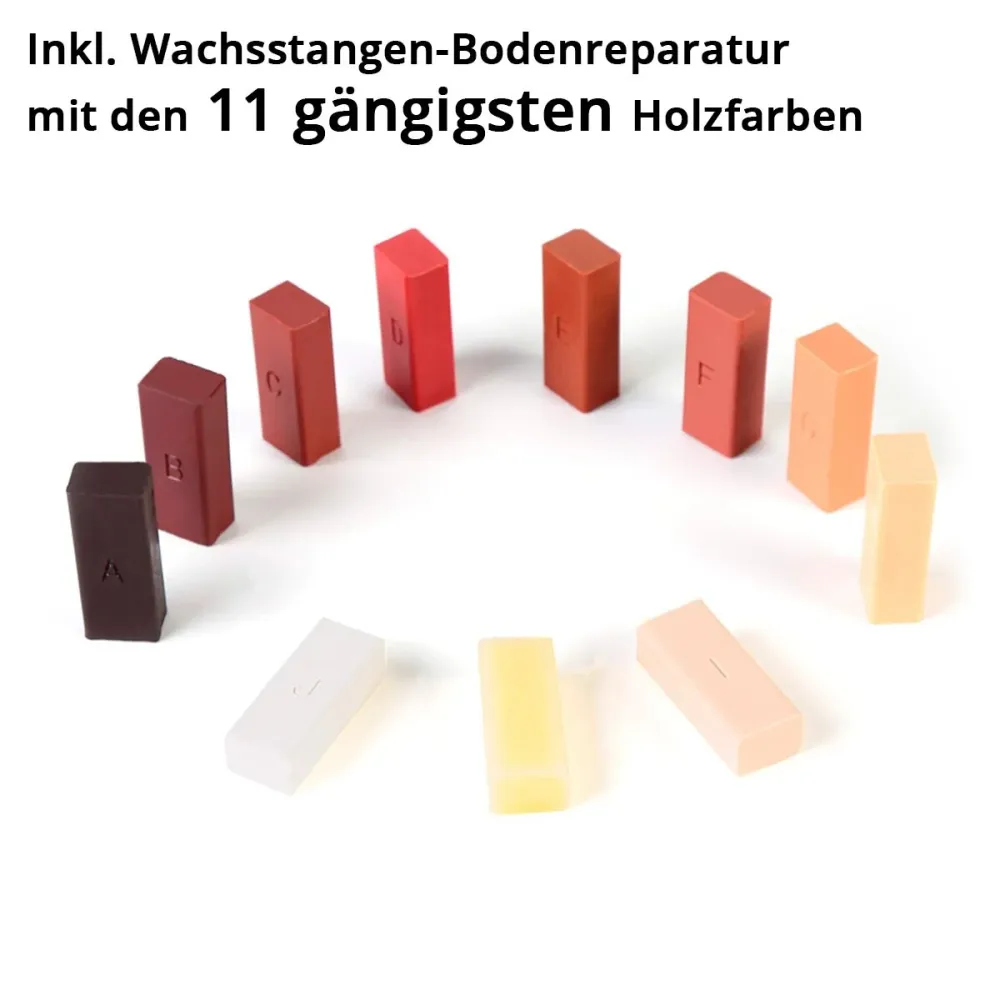 Set di riparazione di Stahlwerk Hartwachs | Set di riparazioni laminato | Kit di riparazione legno per riparare mobili, pa...