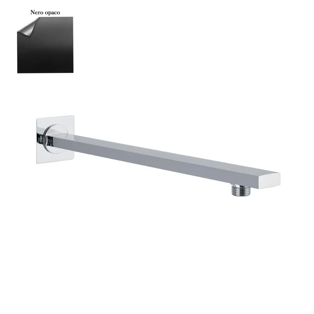 Braccio doccia rettangolare 35x12mm nero