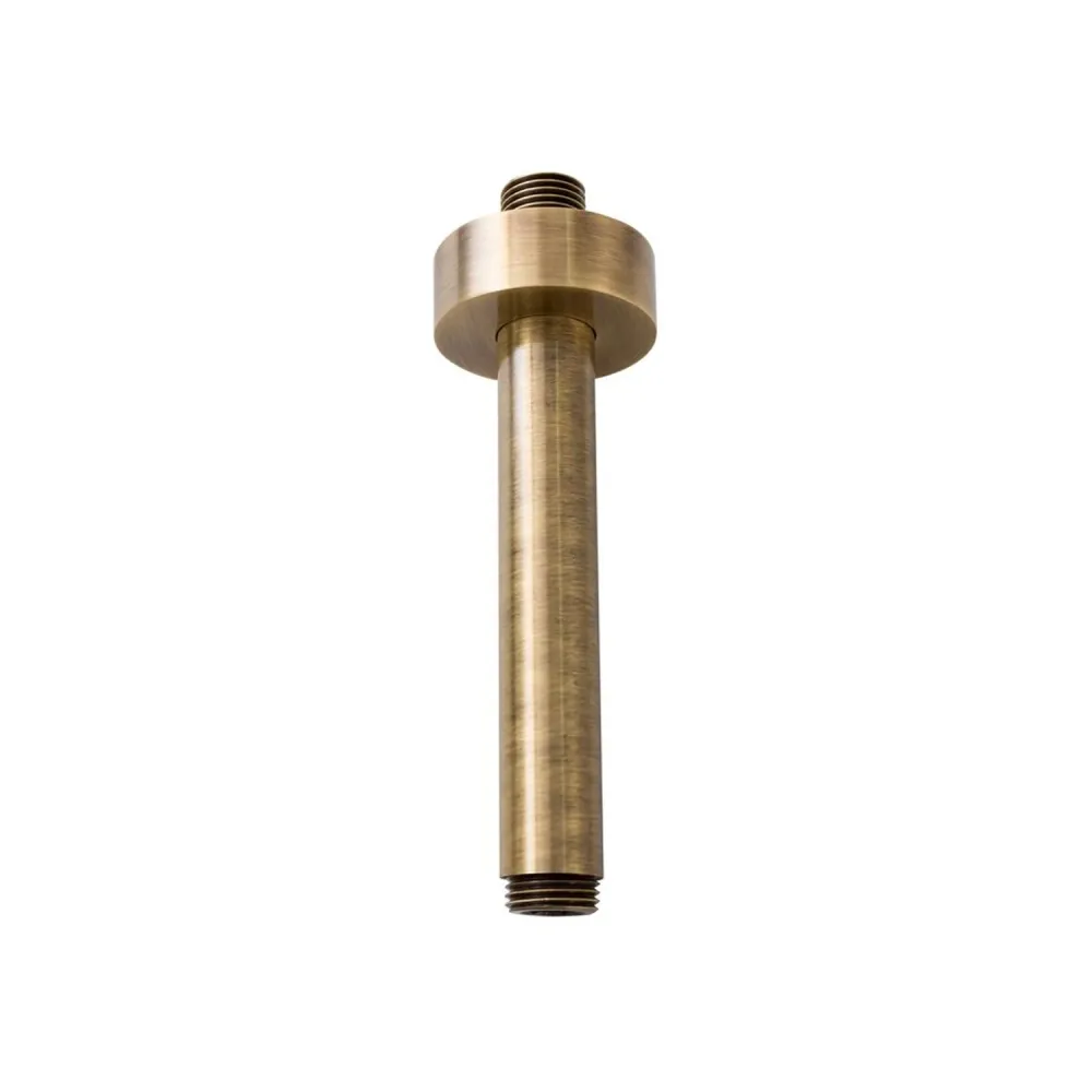 Braccio doccia soffitto tondo 23mm x 200mm bronzo con Cinturino Regolabile