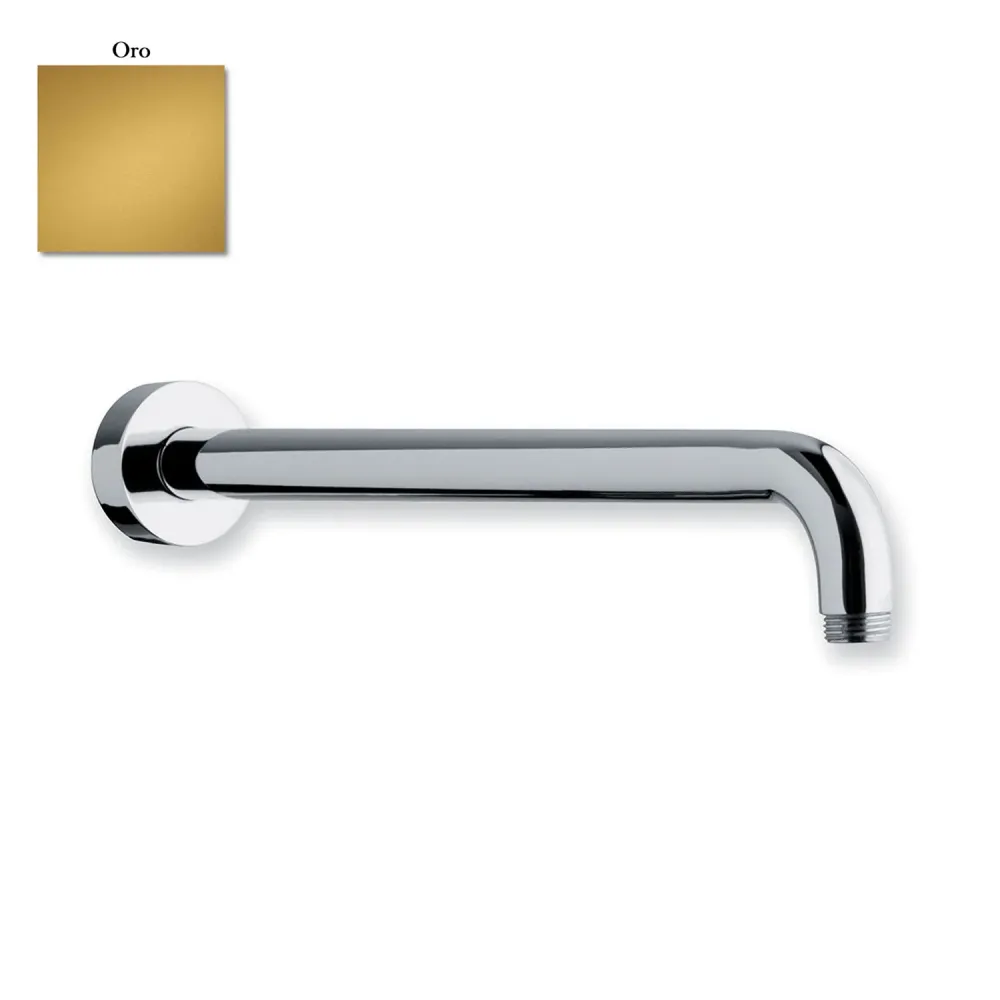 Casco di Sicurezza Braccio doccia lusso tondo ottone lunghezza 350mm oro