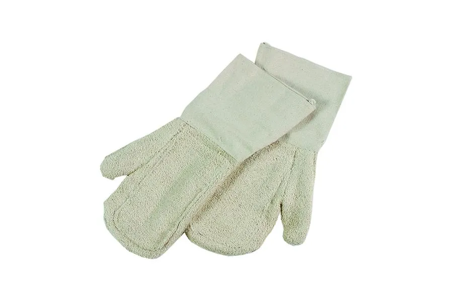 Guanti da forno Schneider con manici peluche 400 x 150 mm polsini lunghi 1 paio 310003