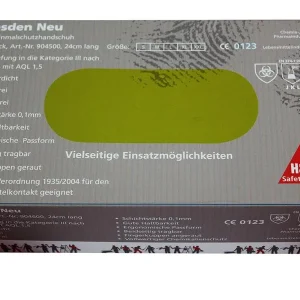 Guanti monouso nitrile Hase Safety DRESDEN EN 374 Cat. 3 taglia: 6 UI: 100 paia 904500-6