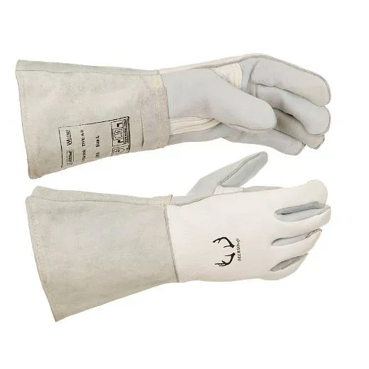 Guanti per saldatura ELMAG 5 dita WELDAS 10-2850 L MIG/MAG/MMA pelle di cervo lunghezza: 36 cm misura 9 (1 paio) 59112