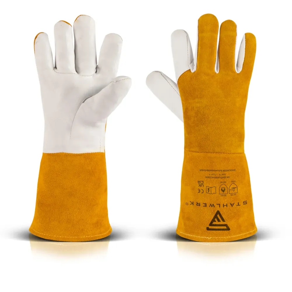 Guanti di protezione della saldatura acciaio pelle vera pelle / abbigliamento protettivo / calore e resistenti al fuoco /...