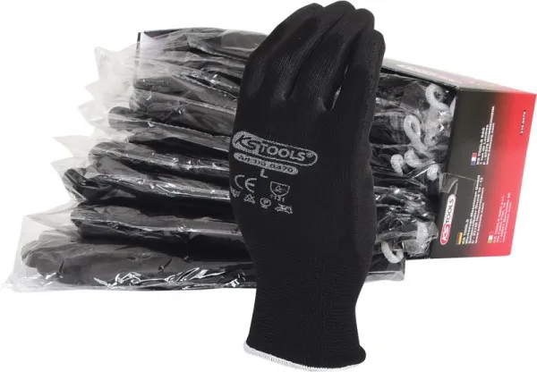 Guanti KS Tools minimale maglia fine-neri 9 confezione da 12 310.0470