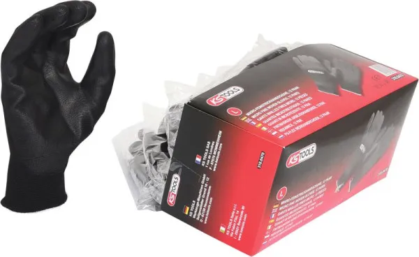 Guanti KS Tools minimale maglia fine-neri 9 confezione da 12 310.0470