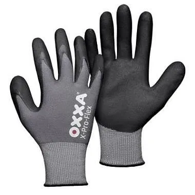 Guanto OXXA X-Pro-Flex 51-290 nero / grigio PU: 12 paia misura: 8 15129008