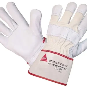 Hase Safety BREMEN-Kevlar® guanti di sicurezza 5 dita pelle saturato fiore taglia: 10 PU: 12 paia 291020