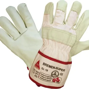 Hase Safety BREMEN-SUPER guanti di sicurezza 5 gambe pelle piena taglia: 10 PU: 12 paia 293000-10