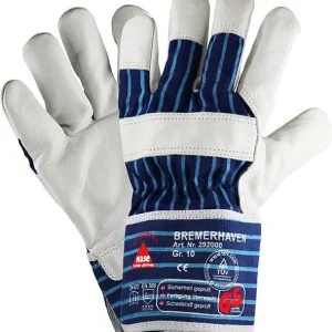 Hase Safety BREMERHAVEN guanti di sicurezza 5 gambe pelle piena taglia: 6 PU: 12 paia 292000-6