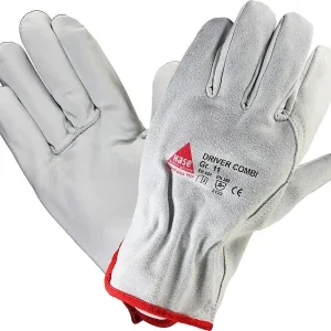 Hase Safety DRIVER-COMBI guanti di sicurezza 5 gambe nappa taglia: 9 PU: 12 paia 850530-9