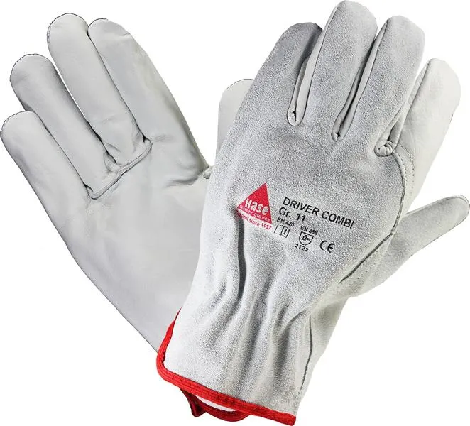 Hase Safety DRIVER-COMBI guanti di sicurezza 5 gambe nappa taglia: 9 PU: 12 paia 850530-9