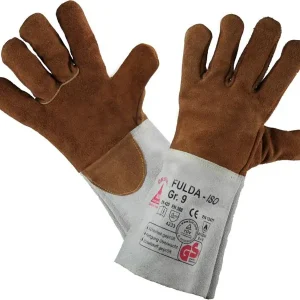 Hase Safety FULDA - ISO guanto per saldatura foderato pelle crosta bovina durevole al calore taglia: 10 UI: 6 paia 366220-10