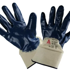 Hase Safety GOTHA guanti di sicurezza 5 impugnature nitrile blu parzialmente rivestiti taglia: 8 UI: 12 paia 903100-8