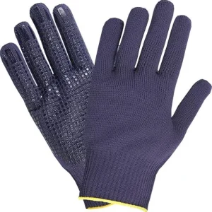Hase Safety NAMUR blu guanti di sicurezza 5 dita maglia di poliestere/cotone taglia: 7 UI: 12 paia 507560-7