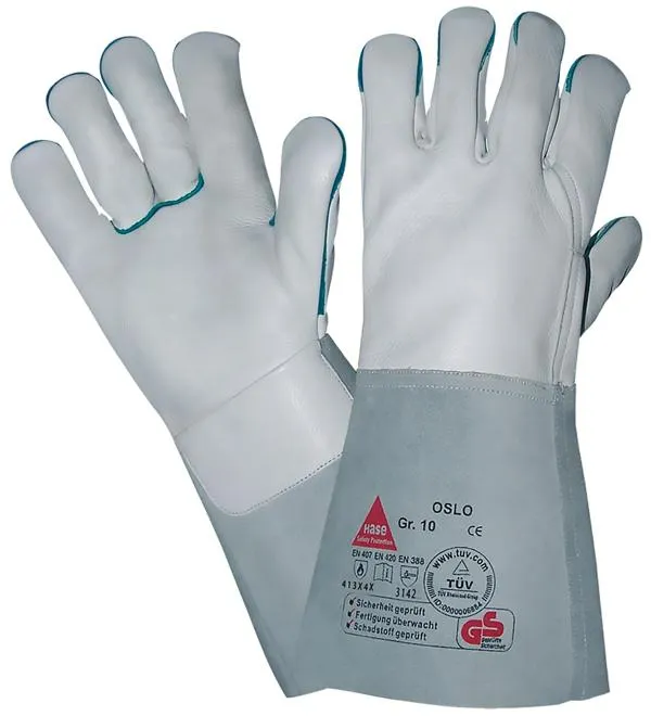 Hase Safety OSLO guanti di sicurezza 5 strati per saldatori taglia: 10 PU: 6 paia 100500-10