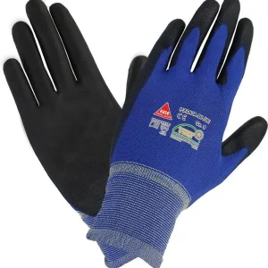 Hase Safety PADUA blu guanti di sicurezza 5 impugnature nylon/PU lavabili taglia: 10 UI: 12 paia 508250-10