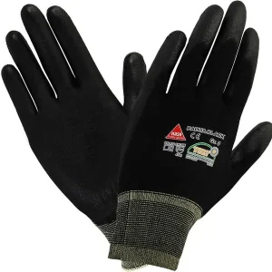 Hase Safety PADUA nero guanti di sicurezza 5 impugnature nylon/PU lavabile taglia: 6 UI: 10 paia 508600-6