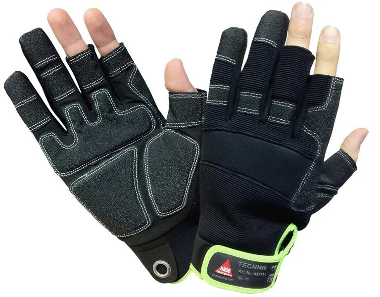 Hase Safety TECHNIK-3 dita guanti di sicurezza pelle sintetica taglia: 9 PU: 10 paia 421030-9