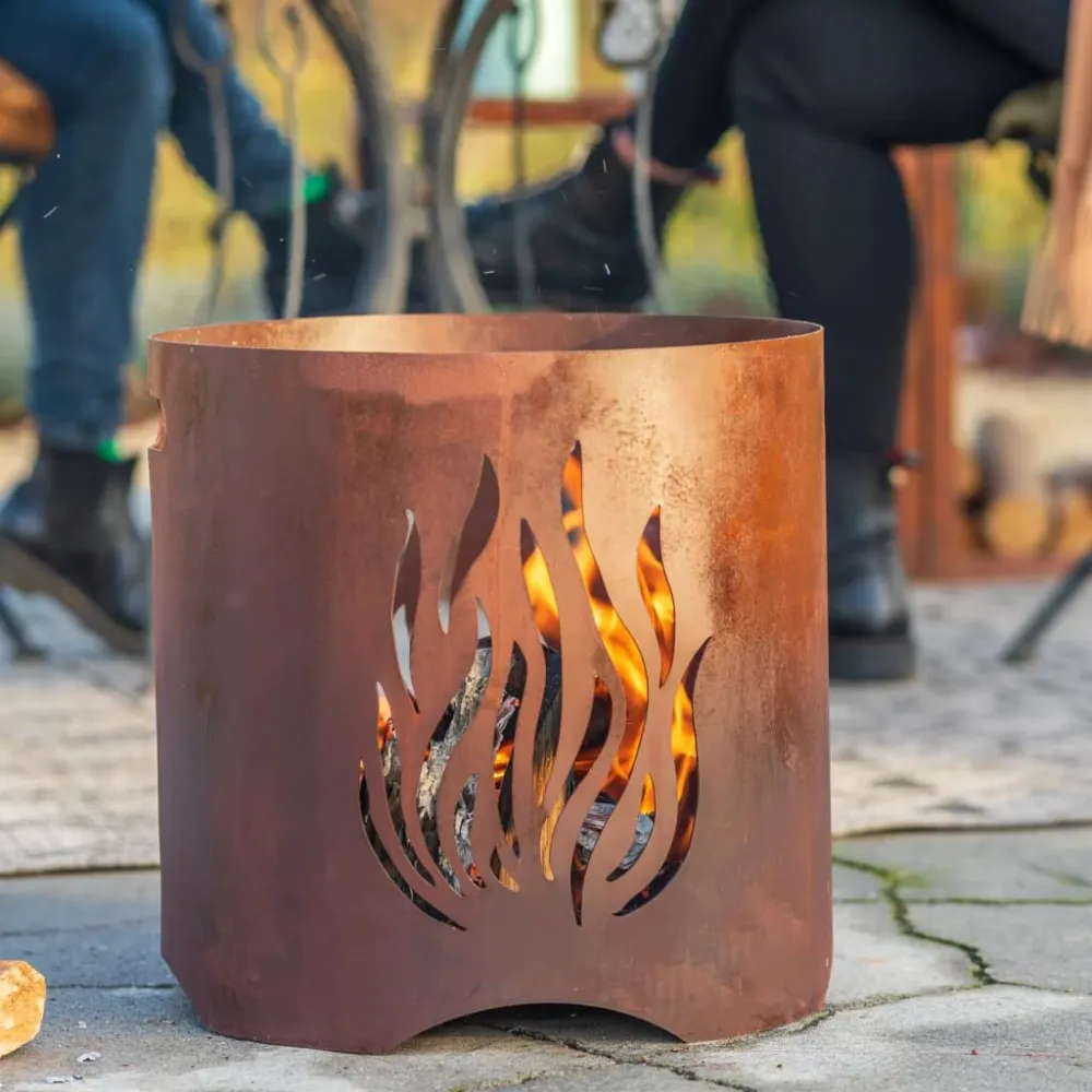 Scarpe Antinfortunistiche RedFire Braciere Artigianale da Giardino Kiruna Ruggine Acciaio