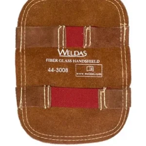 Schermo per mano ELMAG termorepellente WELDAS 44-3008LB con parte anteriore fibra di vetro e interno crosta di pelle LxL:...