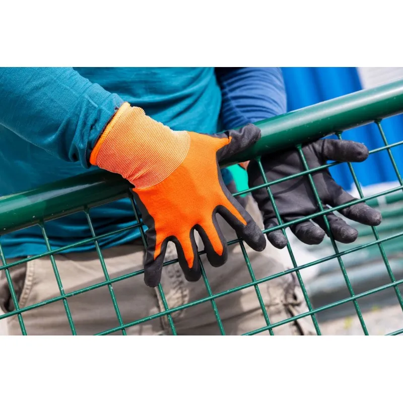 Stocker Guanti da Lavoro Ultra Fini nitrile 9/M Arancione