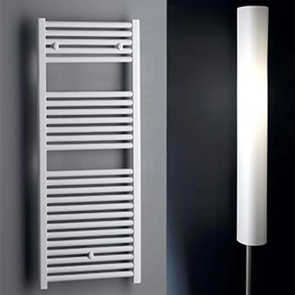 Termoarredo scaldasalviette acciaio verniciato bianco 1230x500 interasse 450 Lazzarini Roma
