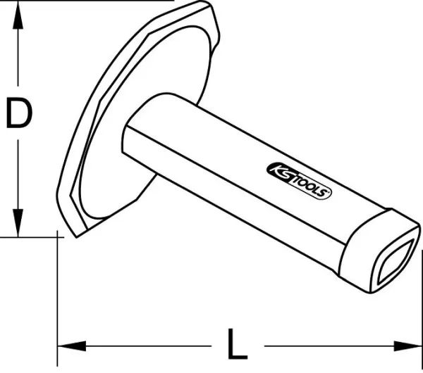 KS Tools Manico di protezione per le mani per scalpelli 20x12mm 162.0441