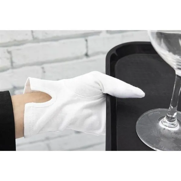 Whites Chef Abbigliamento Guanti da servizio da uomo Bianco L A546-L