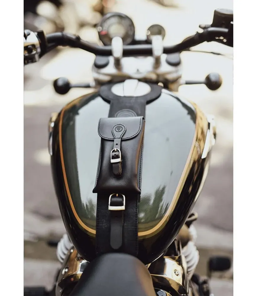 Paraserbatoio con Borsa per Super Meteor 650 - Cafe Twin x Trip Machine Nero