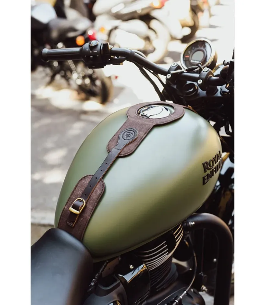 Paraserbatoio per Meteor 350 - Cafe Twin x Trip Machine - Marrone