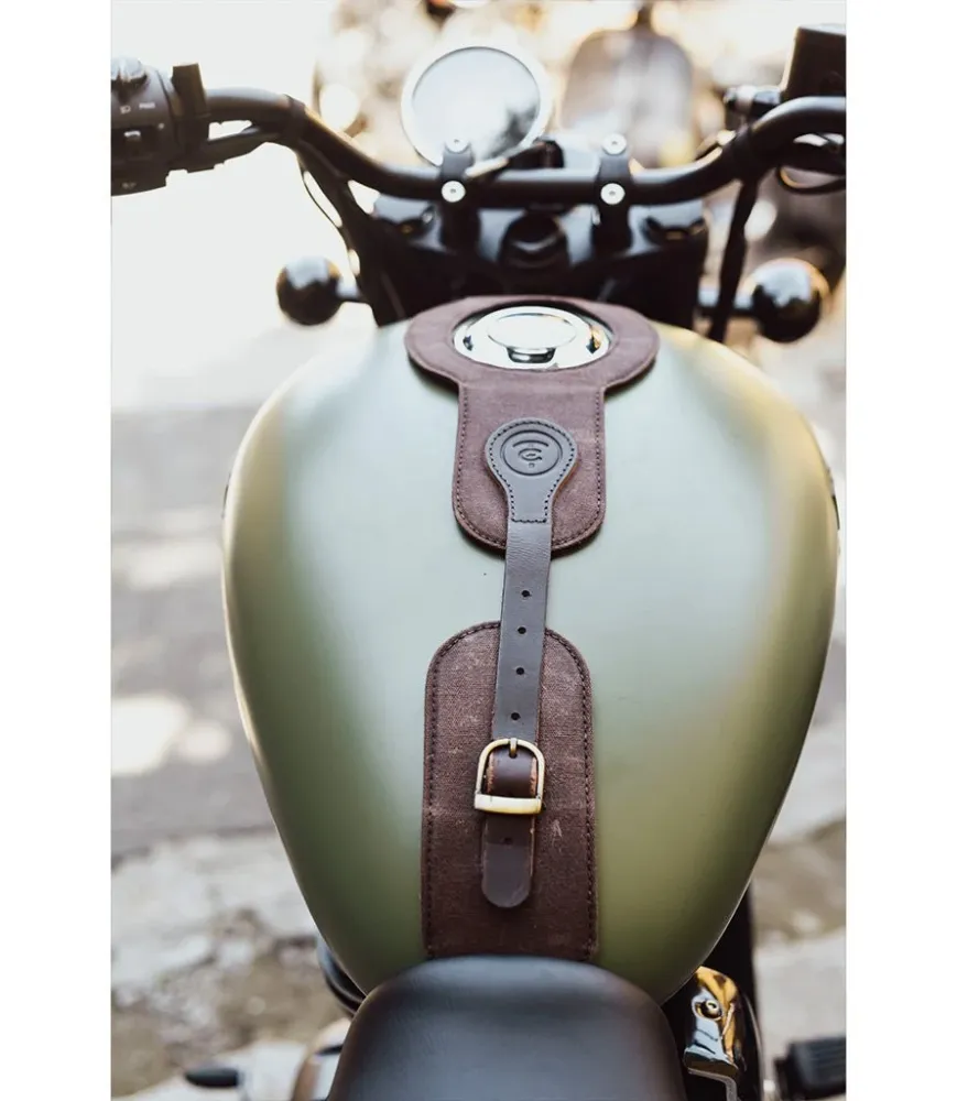 Paraserbatoio per Meteor 350 - Cafe Twin x Trip Machine - Marrone