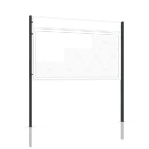 Supporti acciaio WSM ( coppia) da cementare 80 x 40 x 2640 mm 103000747
