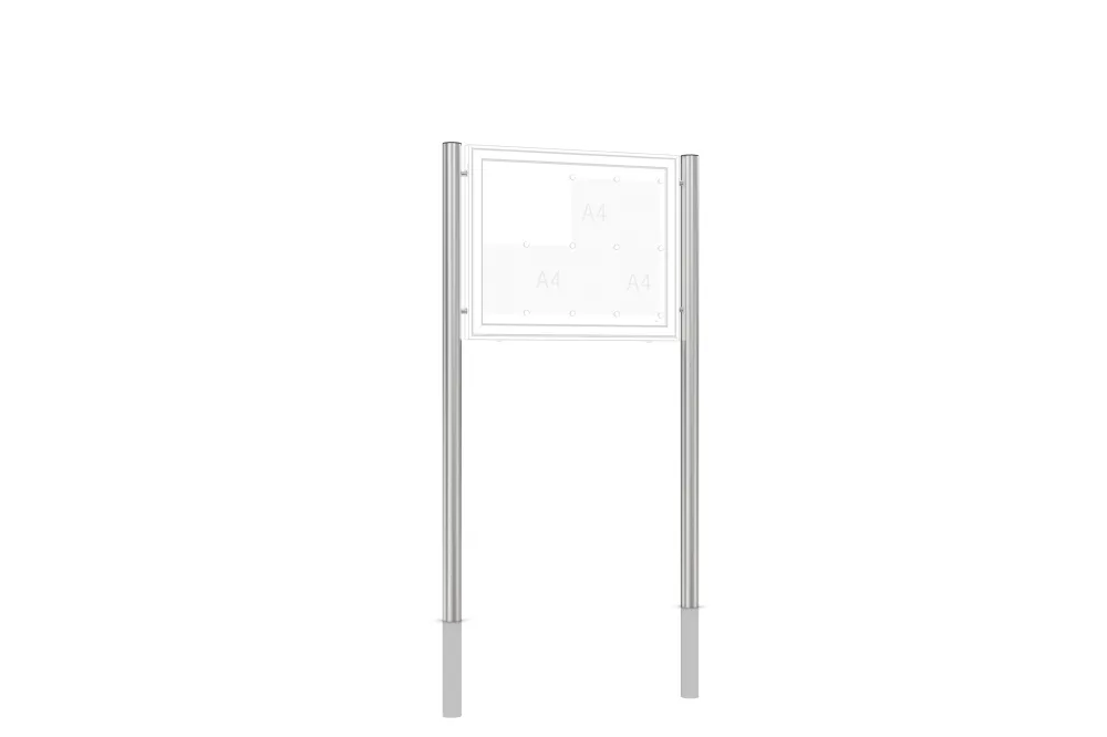 Supporti WSM alluminio ( coppia) da annegare nel calcestruzzo diametro 80 x 2400 mm 103000343