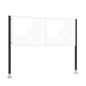 Supporto acciaio WSM ( coppia) da tassellare diametro 80 x 2150 mm 103000750