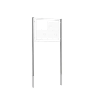 Supporto WSM alluminio ( coppia) da annegare nel calcestruzzo 80 x 40 x 2400 mm 103000355