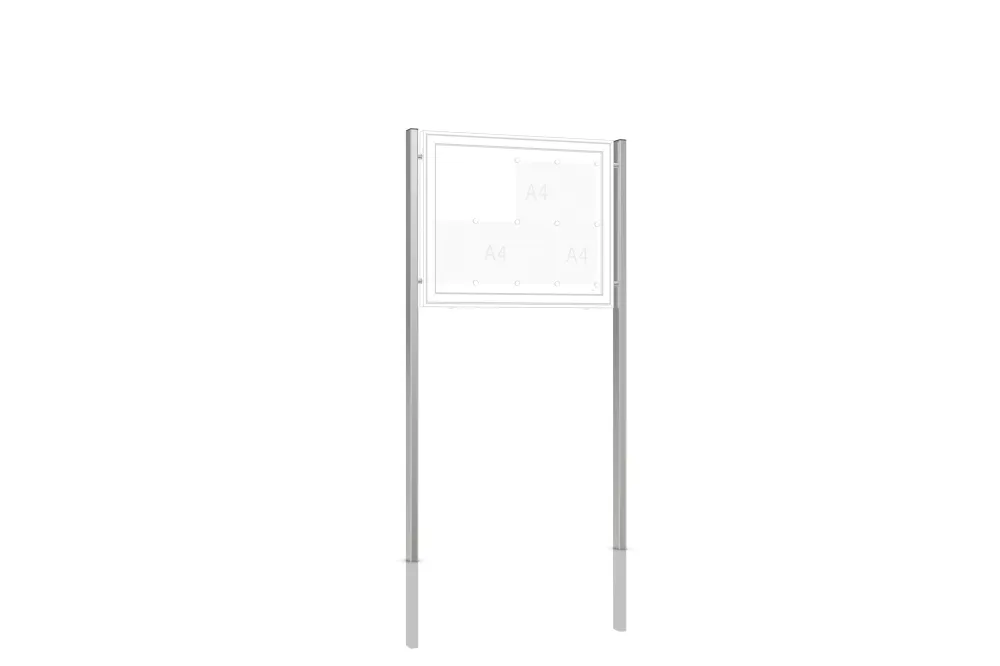 Supporto WSM alluminio ( coppia) da annegare nel calcestruzzo 80 x 40 x 2400 mm 103000355