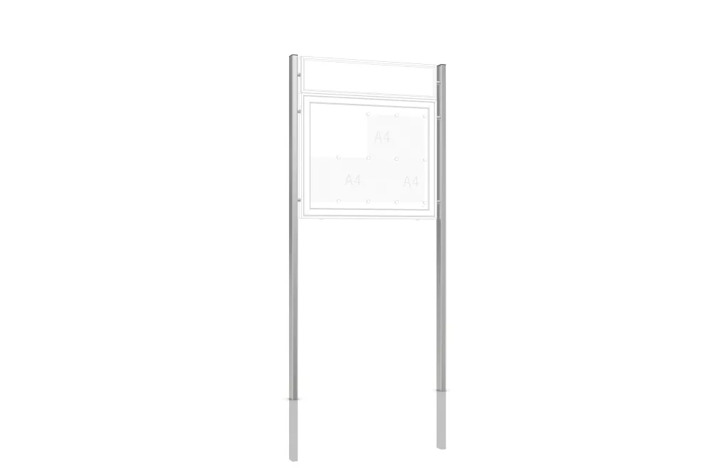 Supporto WSM alluminio ( coppia) da annegare nel calcestruzzo 80 x 40 x 2640 mm 103000745