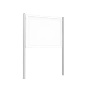 Supporto WSM alluminio ( coppia) da inserire nel calcestruzzo 76 x 62 x 2400 mm 103000765