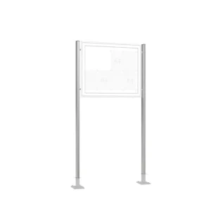 Supporto WSM alluminio ( coppia) da tassellare 80 x 40 x 2150 mm 103000377