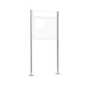 Supporto WSM alluminio ( coppia) da tassellare 80 x 40 x 2390 mm 103000710