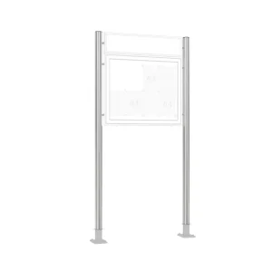 Supporto WSM alluminio ( coppia) da tassellare diametro 80 x 2390 mm 103000715