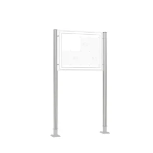 Supporto WSM alluminio ( coppia) da tassellare diametro 80 x 2150 mm 103000389