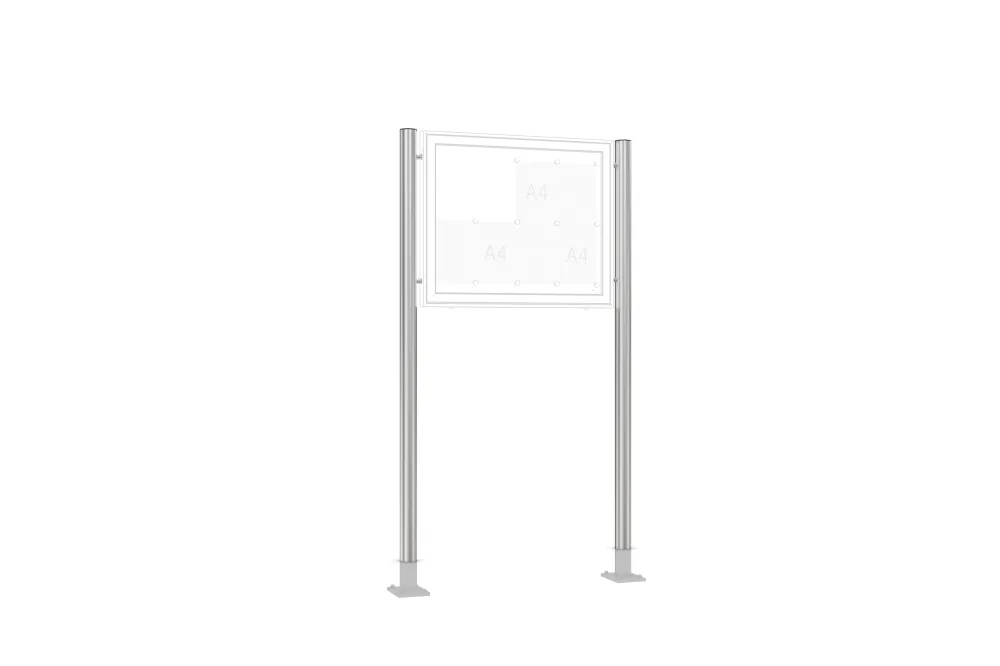 Supporto WSM alluminio ( coppia) da tassellare diametro 80 x 2150 mm 103000389